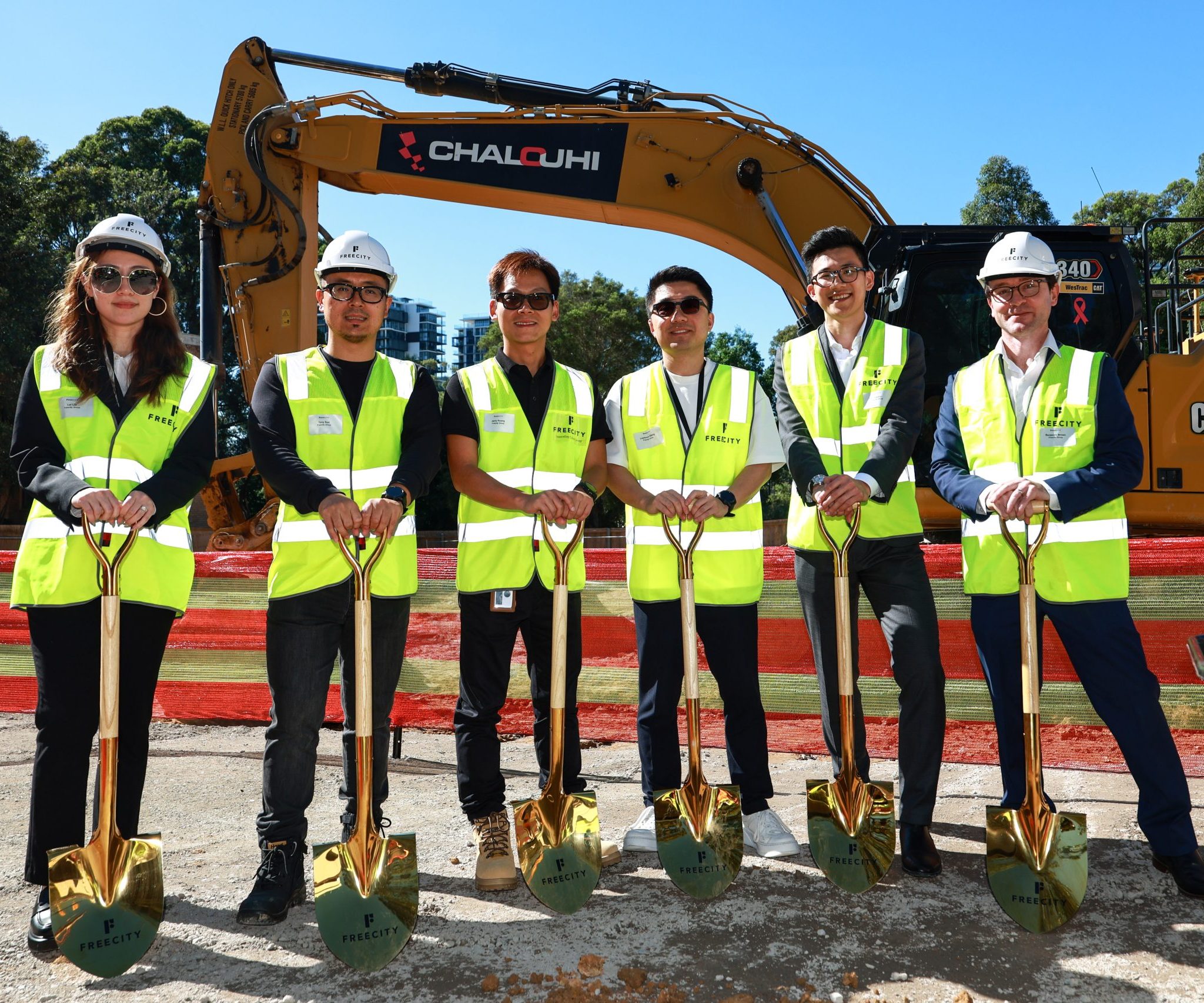 Groundbreaking celebrations at Herring Road, Macquarie Park